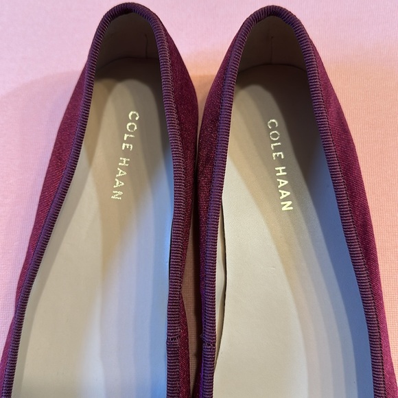 New Cole Haan Velvet Flat Shoes. Size 9. - Picture 3 of 7